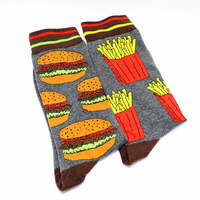 Vente en gros de chaussettes habillées pour hommes personnalisées avec motifs amusants, chaussettes en coton à motifs originaux et amusants, cadeau pour hommes