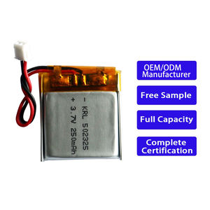 KC Sertifikalı 3.7v 250mAh 502325 Şarj Edilebilir Li-po Pil Kılıfı Lityum İyon Yüksek Verimli oyuncaklar için - Product Image 1