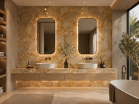 Dalles de granit Pandora polies, à motifs, pour murs décoratifs, plans de travail d'îlots de cuisine, comptoirs d'hôtel, dessus de meubles de salle de bain et dessus de table