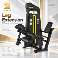 Machine d'extension des jambes ZY à sélection de poids, entraîneur de quadriceps assis, équipement de fitness commercial pour la force du bas du corps, entraînement des jambes en salle de sport