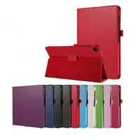 Flip standı Litchi kitap stil deri kılıf Tablet kapak Samsung Galaxy Tab için A8 2021 10.5 SM-X205 SM-X200