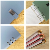 Cahiers, couverture de classeur à 6 anneaux, classeur à feuilles mobiles, couverture en cuir PU, classeur A5 A6, journal