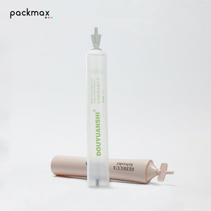 Matériau d'emballage en tube souple cosmétique avec embout détachable et bouchon à vis pour gel dentaire, pommade, lotion, sérum en PE personnalisable - Product Image 4