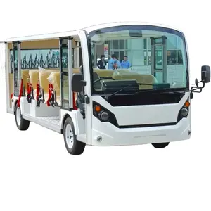 Betrouwbare Leverancier Elektrische Voertuig Sightseeing Bus 96V 23 Seat Elektrische Bus Voor Sightseeing Met Lithium Batterij
