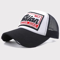 Gorra Trucker de Malla Transpirable en Oferta con Parche Bordado de Esqueleto Indio, Gorra de Béisbol Transpirable para Verano