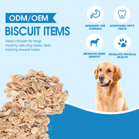 Friandises pour chiens en tranches fines de poulet séché à l'air, riches en protéines, pour l'alimentation des chiens adultes, directement de l'usine