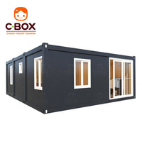 Villa modulaire préfabriquée Cbox pour l'extérieur, montage facile, bureau de luxe, hôtel, restaurant, chambres, maison conteneur en kit