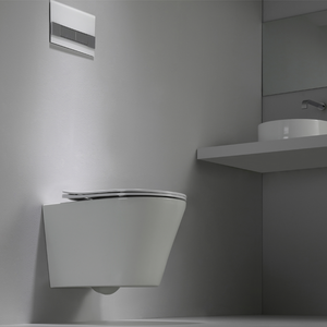 Nouvelle toilette européenne sans rebord en céramique blanche suspendue Wc Suspendu Wc Ensemble de toilette - Product Image 2