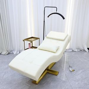 Cama facial de pestañas ajustable eléctrica de masaje de salón de lujo moderno - Product Image 6