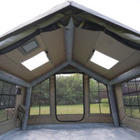 Fabrication de tente de camping de 8 mètres carrés de tentes gonflables imperméables grand espace durable pour les activités de plein air quatre saisons