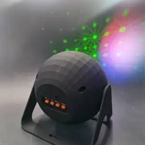 Banqcn新款投影仪夜灯发光二极管星星投影灯无线扬声器声控圣诞投影仪灯