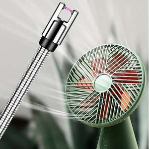 Vente en gros de chalumeaux électroniques de cuisine, allumeurs coupe-vent, rechargeables par USB, construction métallique - Product Image 4