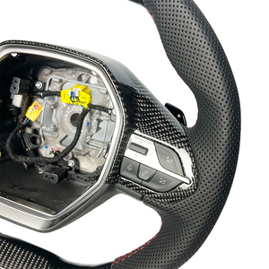 Offre Spéciale Usine : Volant en Cuir Perforé en Fibre de Carbone pour Dongfeng <span class=keywords><strong>Peugeot</strong></span> 408 <span class=keywords><strong>308</strong></span> 208 508 - Product Image 4