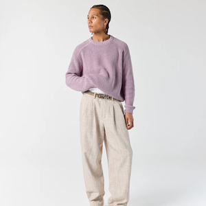 Custom Men's Pullover Christmas <strong>Sweater</strong> Coarse Needle Crew Neck Men Solid Striped <strong>Knitted</strong> Knitwear <strong>Sweater</strong> - Product Image 3