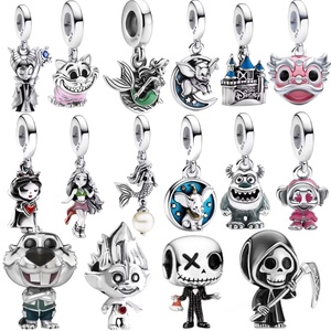 Nuovo Ciondolo in Argento 925 con Zirconi a Forma di Topo, Orso, Elefante e Tazza, Accessorio Minimalista Unisex per Braccialetti Fai-da-Te, <span class=keywords><strong>Gioielli</strong></span> Raffinati - Product Image 3