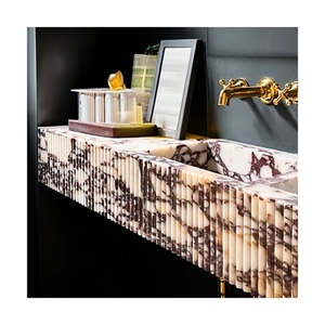 Modern Natural Marble Bathroom <b>Basin</b> Viola - Product Image 2