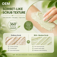 Exfoliant Visage Doux au Thé Vert et Acide Salicylique à Faible MOQ – Nettoyant Quotidien Exfoliant pour Peaux Sensibles et Pores – Échantillon Disponible