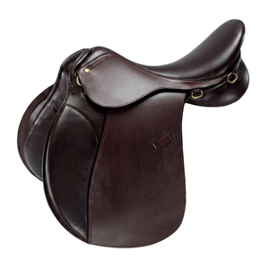 Selle d'obstacle anglaise en cuir, équipement équestre, taille personnalisable, couleur Annabelle Equestrian - Product Image 1