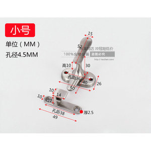 Pestillos de Seguridad de Acero Inoxidable 304 de Alta Calidad, Montaje en Superficie - Product Image 4