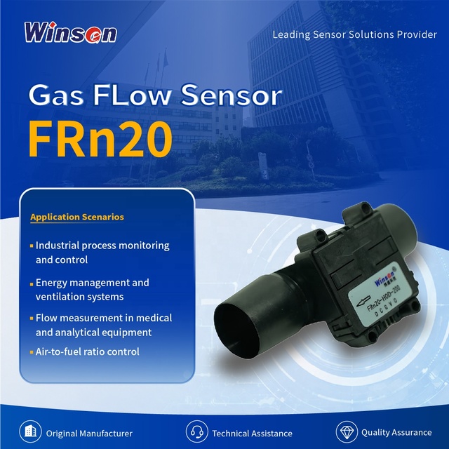 FRn20 Thermal Mass Gas Flow Sensor MEMS Air Flow Measurement Sensor