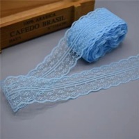 Dentelle non extensible à double bordure de 4,5 cm, accessoires de couture DIY pour vêtements, rideaux, housses de canapé
