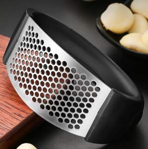Prensa de Ajo Multifuncional, Prensa de Ajo de Acero Inoxidable, Pelador de Ajo para Cocina Casera - Product Image 3