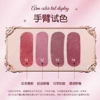 Life Girls French Sweetheart Rouge à lèvres crème végétalien velours couleur mate Princesse, Gloss à lèvres femme effet brume soft focus, Produit de beauté transfrontalier