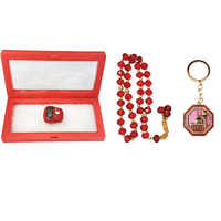 Ensemble cadeau de tasbih pour le Ramadan 2025 avec 99 perles en verre, luxe, chapelet électronique islamique, compteur numérique, ensemble de compteur de prière islamique