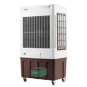 Ventilateur de refroidissement évaporatif mobile portable alimenté par énergie solaire rechargeable pour <span class=keywords><strong>garage</strong></span> extérieur, pièce commerciale, avec réservoir d'eau de 40L - Product Image 1