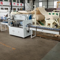 Máquina Rebobinadora de Rollos de Papel de Cocina de Alta Velocidad con Laminación y Encolado a Color 150-240m/min