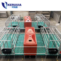 Cage de mise bas pour porcs double, de qualité garantie, équipement d'élevage porcin, boîte de mise bas, cage de mise bas