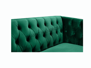 Sofá Chesterfield de 3 Plazas en Tela, Diseño Elegante y Tapizado, Asientos Profundos y Cómodos, Estilo Duradero, Perfecto para la Sala de Estar - Product Image 6