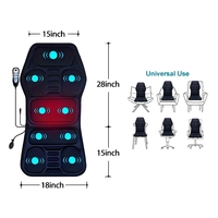 Nouveau produit - Coussin de massage multifonctionnel Shiatsu rechargeable à pétrissage pour le corps, siège de voiture, vibration et chauffage - Vente chaude 2025