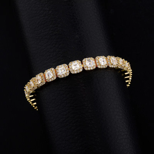 Reverse <b>Love</b> 6MM Cuban Ice Sugar Chain 5A Zircon Tennis Flip Cover Unisex Trendy Hip Hop Iron Bracelet Wholesale - Product Image 2