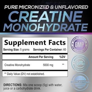 OEM ODM Supports Muscle Growth Strength Cognitive Function Enhanced Sports Nutrition <b>Creatine</b> Monohydrate Powder - Product Image 2