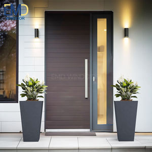 ประตูหน้าบ้านไฟเบอร์กลาสทันสมัยพร้อมกรอบอะลูมิเนียม - Product Image 6