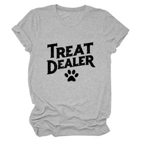 Camiseta de manga corta para mujer, cómoda, informal, versátil, con cuello redondo, muy vendida. - Product Image 6