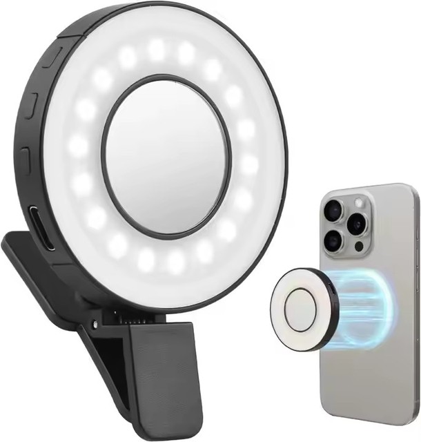 Magnetic Selfie LED Fill Light Compatible with Magsafe for Selfies/Photography/TikTok/Zoom Calls/Video