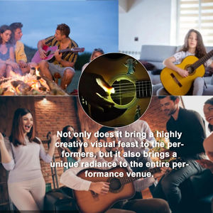 Púa de guitarra luminosa LED: púas de guitarra eléctrica ABS con opciones de luz de tres colores (blanco/Verde/púrpura) - Product Image 6