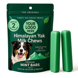 Friandises à mâcher au goût menthe pour chiens et chats, à base de yak de l'Himalaya, naturelles, riches en protéines, pour la santé dentaire, riches en calcium, longue durée, sans gluten, sans céréales, OEM - Product Image 1