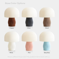 Vente en gros de lampe de table champignon moderne classique imprimée en 3D lampe de lecture LED écologique pour la décoration du salon de chevet alimentation CC/CA