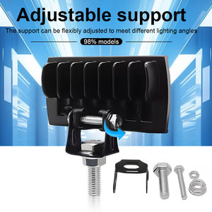 Faro auxiliar LED cuadrado de doble lente JHS <span class=keywords><strong>Moto</strong></span> Shooter para motocicleta, <span class=keywords><strong>mini</strong></span> foco de conducción de tres lados - Product Image 3