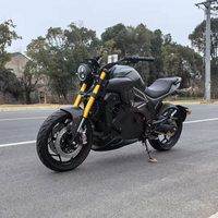 Moto de course électrique à grande vitesse 7000W Moteur de moyeu de roue 72V avec batterie au lithium 80Ah Vitesse 140 km/h Portée 150km pour adultes