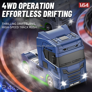 <span class=keywords><strong>Camion</strong></span> <span class=keywords><strong>de</strong></span> transport <span class=keywords><strong>de</strong></span> voitures miniatures RC à l'échelle 1/64 en gros, avec direction entièrement proportionnelle, lumières LED et simulation <span class=keywords><strong>de</strong></span> voiture <span class=keywords><strong>de</strong></span> drift RC <span class=keywords><strong>de</strong></span> poche - Product Image 5