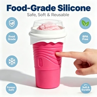Offre Spéciale : Gobelet Magique à Slushy avec Pack de Glace – Préparateur Instantané de Slushy Sans Mixeur pour l'Été – DIY pour Enfants – OEM/ODM – Logo Personnalisé