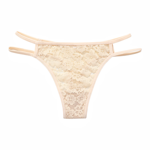 Style européen et américain: String érotique en dentelle de grande taille avec double ceinture fine, <span class=keywords><strong>culotte</strong></span> taille basse à séchage rapide en T - Product Image 4