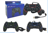 Manette filaire pour PS4, contrôleur de jeu pour PC, contrôleur filaire pour PS4/PC, joystick