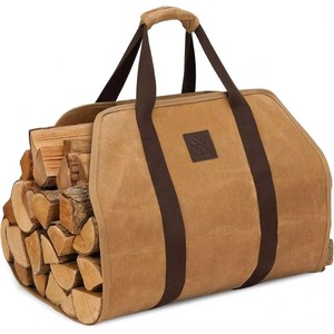 Free Sample Custom Outdoor Extra Large Durable eva Large Carrier <b>Log</b> Tote <b>Bag</b> Firewood Holder Storage <b>Bags</b> - Product Image 5