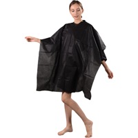 Cape de coupe de cheveux jetable Cape de coupe de coiffeur de salon Capes de coiffeur de coiffure non tissées