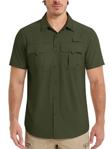 Áo sơ mi nam tay dài in logo tùy chỉnh, áo câu cá có logo, áo chống tia UV - Product Image 2